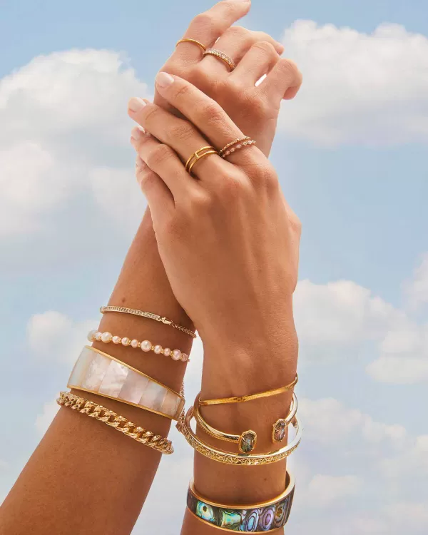 Herringbone Chain Bracelet In 18K Yellow Gold Vermeil^Kendra Scott Outlet