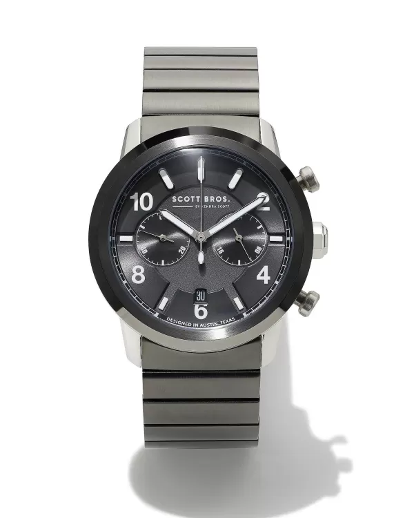 Hudson Gunmetal Stainless Steel 41Mm Watch In Gray^Kendra Scott Shop