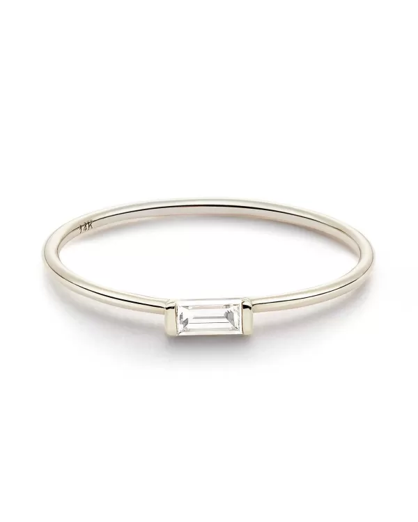 Isabella 14K White Gold Band Ring In White Diamond^Kendra Scott Clearance