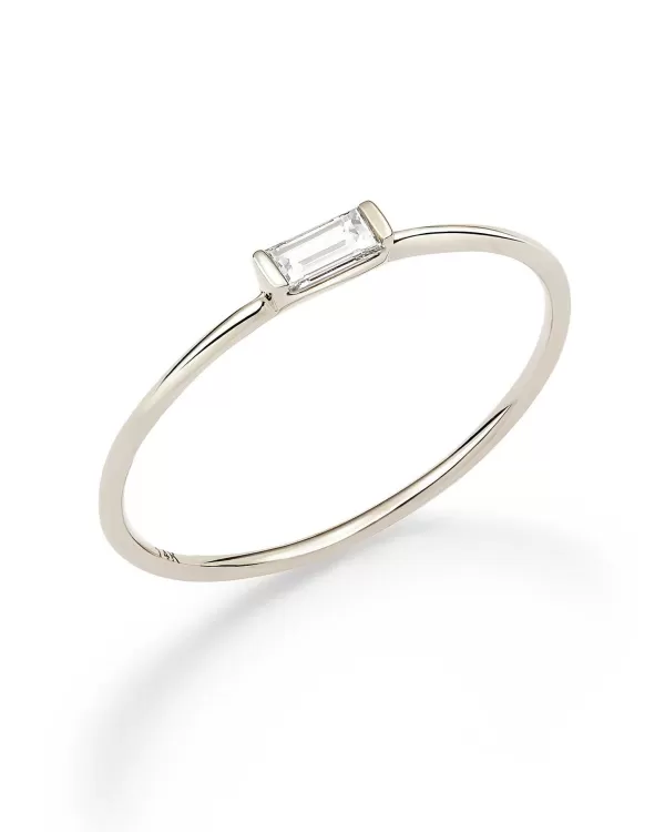 Isabella 14K White Gold Band Ring In White Diamond^Kendra Scott Clearance
