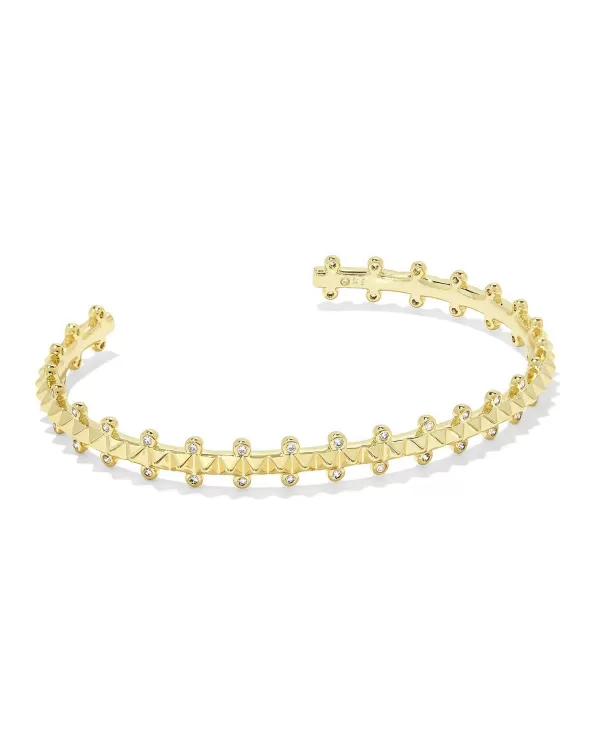 Jada Gold Cuff Bracelet In White Crystal^Kendra Scott Store
