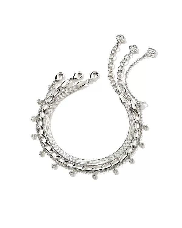 Kassie Set Of 3 Chain Bracelets In Silver^Kendra Scott Fashion