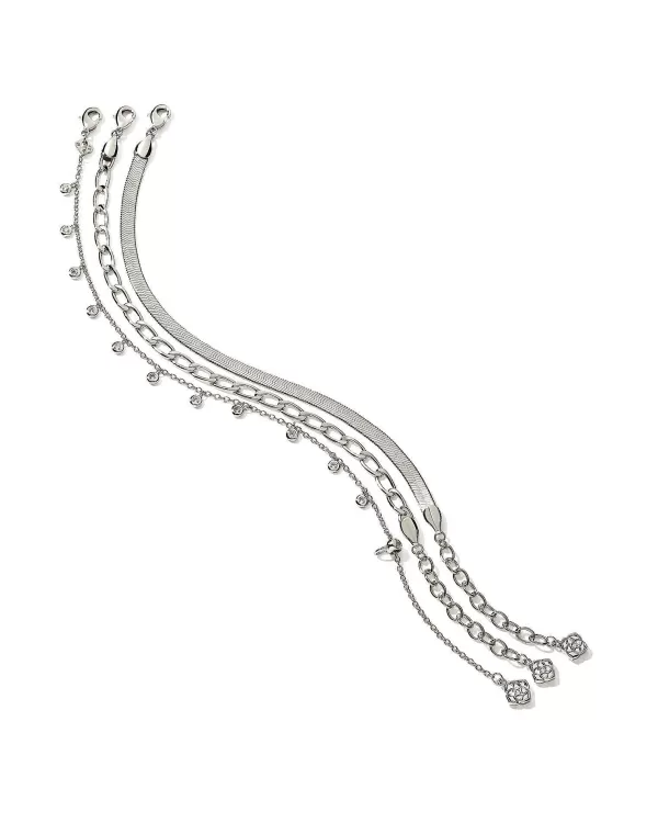 Kassie Set Of 3 Chain Bracelets In Silver^Kendra Scott Fashion