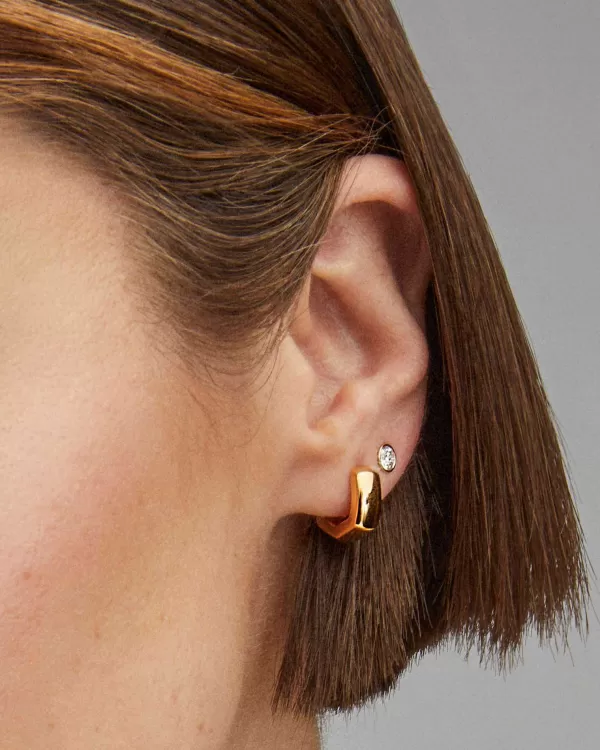 Lab Grown White Diamond Audrey Stud Earrings In 14K Yellow Gold^Kendra Scott Outlet