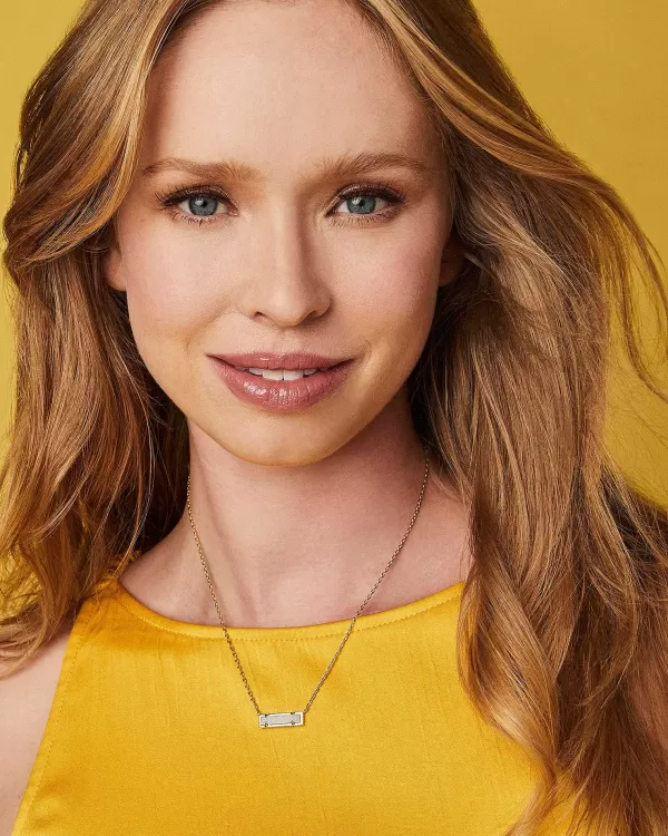 Leanor Gold Short Pendant Necklace In Iridescent Drusy^Kendra Scott New