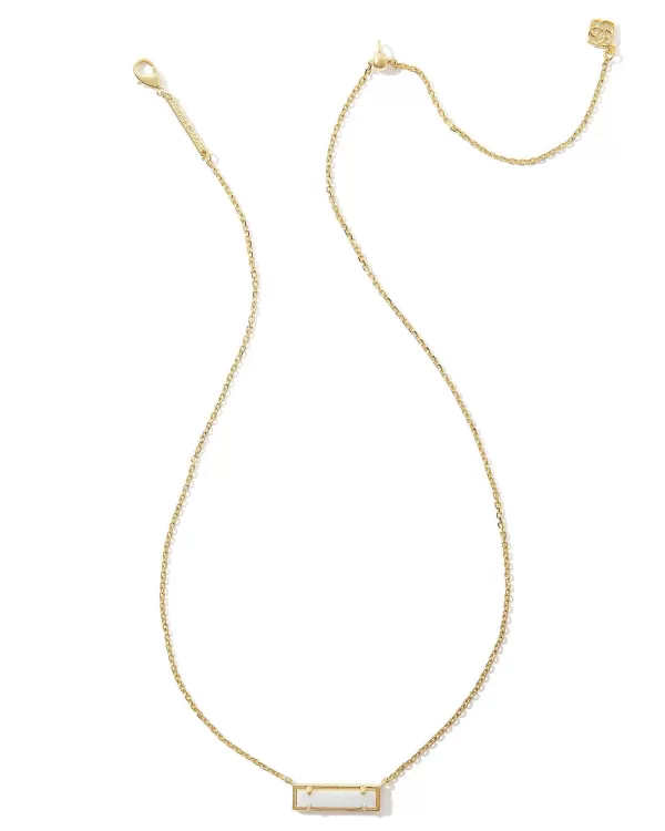 Leanor Gold Short Pendant Necklace In Iridescent Drusy^Kendra Scott New
