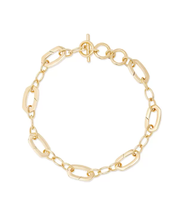 Link & Chain Charm Bracelet In 18K Gold Vermeil^Kendra Scott Online