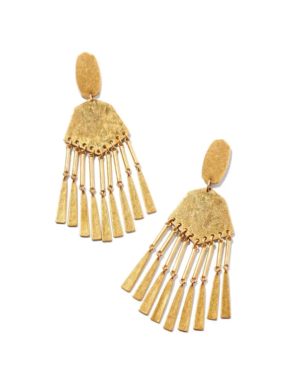 Lynne Statement Earrings In Vintage Gold^Kendra Scott Online