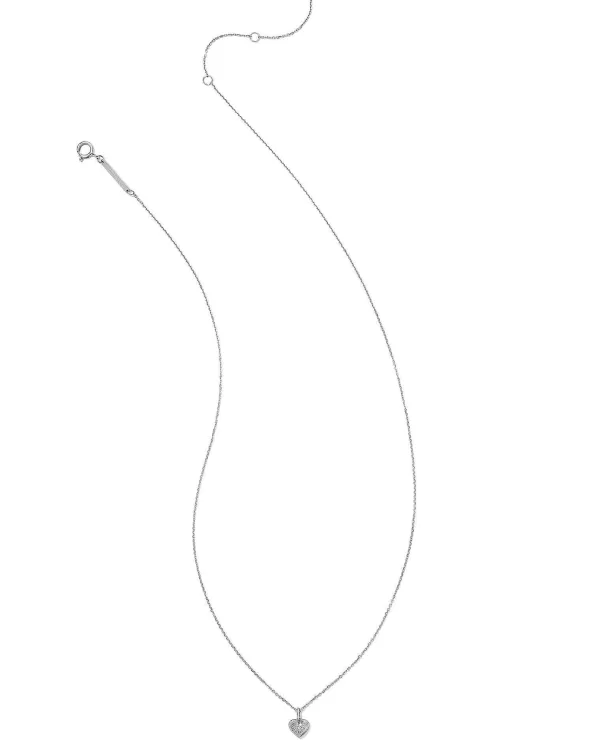 Madeline 14K White Gold Small Pendant Necklace In White Diamond^Kendra Scott Online