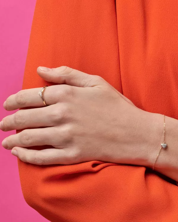 Madeline 14K Yellow Gold Delicate Chain Bracelet In White Diamond^Kendra Scott Cheap