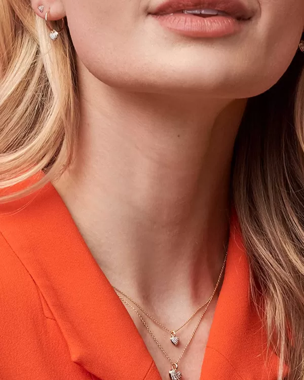 Madeline 14K Yellow Gold Small Pendant Necklace In White Diamond^Kendra Scott Shop