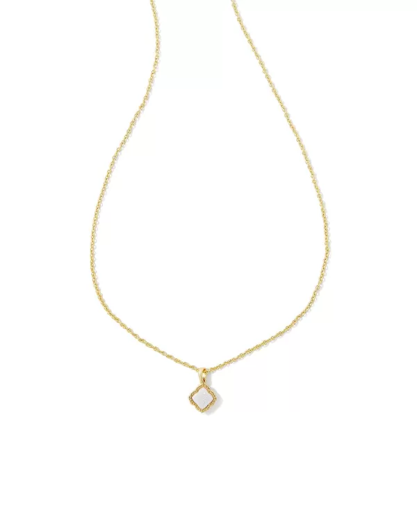 Mallory Gold Small Short Pendant Necklace In Iridescent Drusy^Kendra Scott Cheap