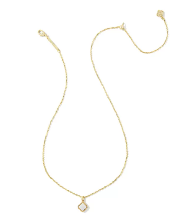 Mallory Gold Small Short Pendant Necklace In Iridescent Drusy^Kendra Scott Cheap
