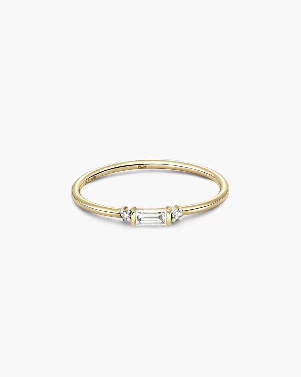 Maria 14K Yellow Gold Band Ring In White Diamond^Kendra Scott Best Sale