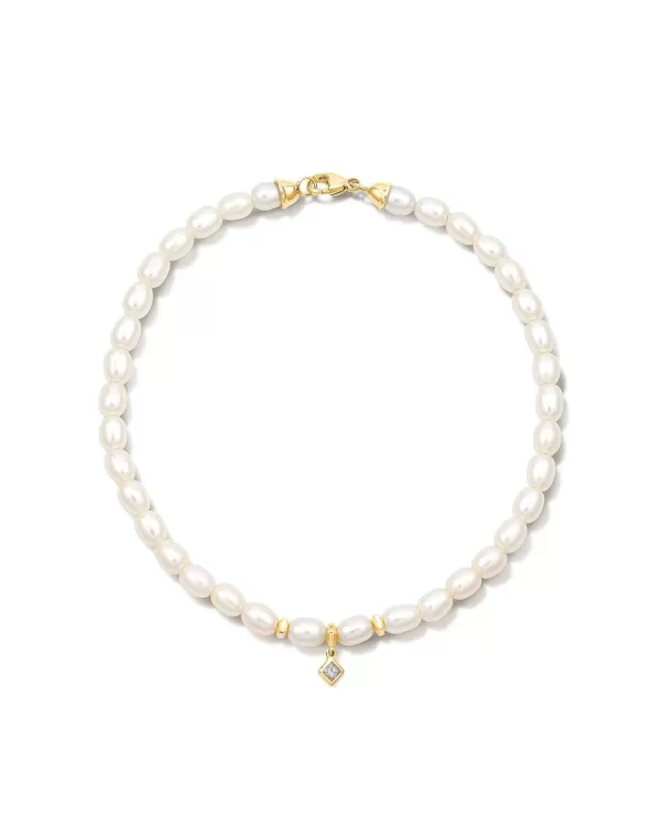 Michelle 14K Yellow Gold Pearl Bracelet In White Pearl^Kendra Scott Online