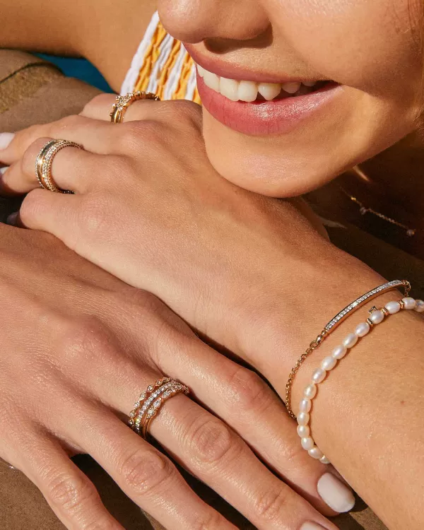 Michelle 14K Yellow Gold Pearl Bracelet In White Pearl^Kendra Scott Online
