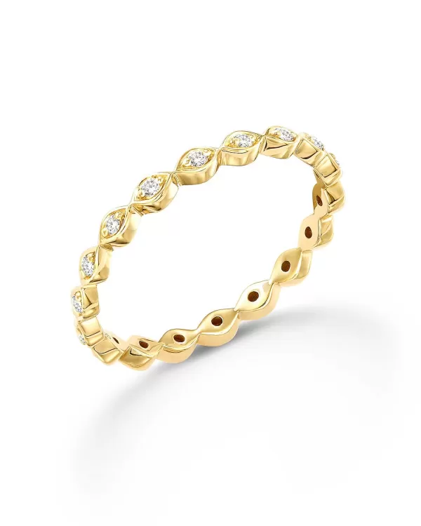 Nicolette 14K Yellow Gold Band Ring In White Diamond^Kendra Scott Cheap