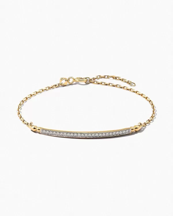Ott 14K Yellow Gold Delicate Bracelet In White Diamond^Kendra Scott Cheap
