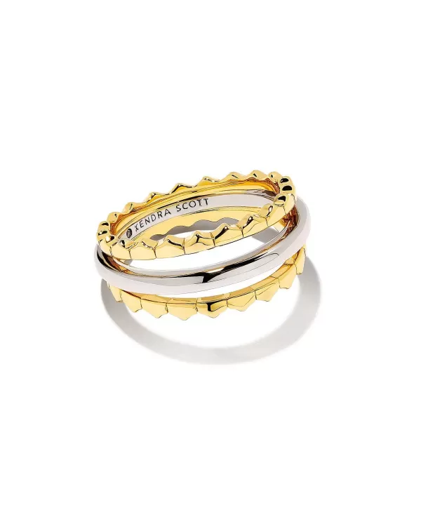 Quinn Triple Band Ring In Mixed Metal^Kendra Scott Hot