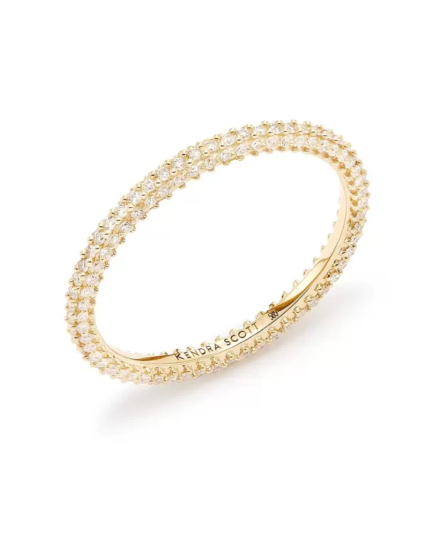 Remi 14K Yellow Gold Band Ring In White Diamonds^Kendra Scott Clearance