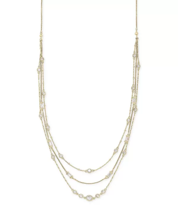 Rina Gold Multi Strand Necklace In Lustre Glass^Kendra Scott Best