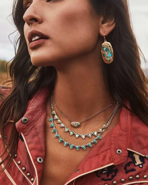 Robby Vintage Gold Strand Necklace In Iridescent Abalone^Kendra Scott Best Sale