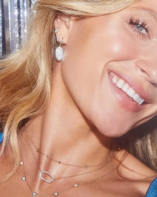 Shannon 14K Yellow Gold Collar Necklace In White Diamond^Kendra Scott Fashion