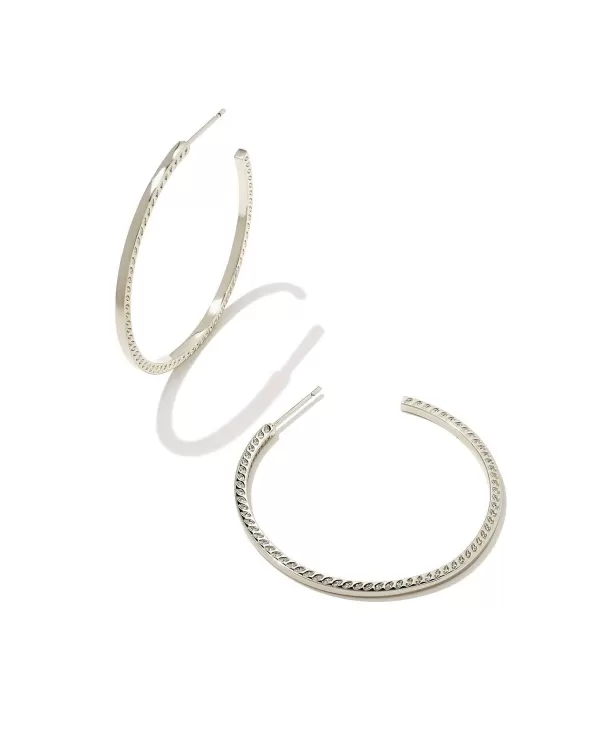 Sylvie Hoop Earrings In Silver^Kendra Scott Sale