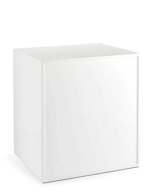 Tall Antique Brass Jewelry Box In White Lacquer^Kendra Scott Store
