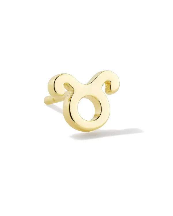 Taurus Single Stud Earring In 18K Gold Vermeil^Kendra Scott Fashion