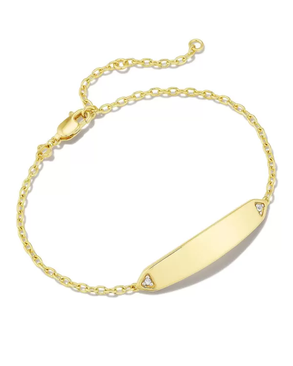 Tinsley 18K Gold Vermeil Chain Bracelet In White Topaz^Kendra Scott Fashion