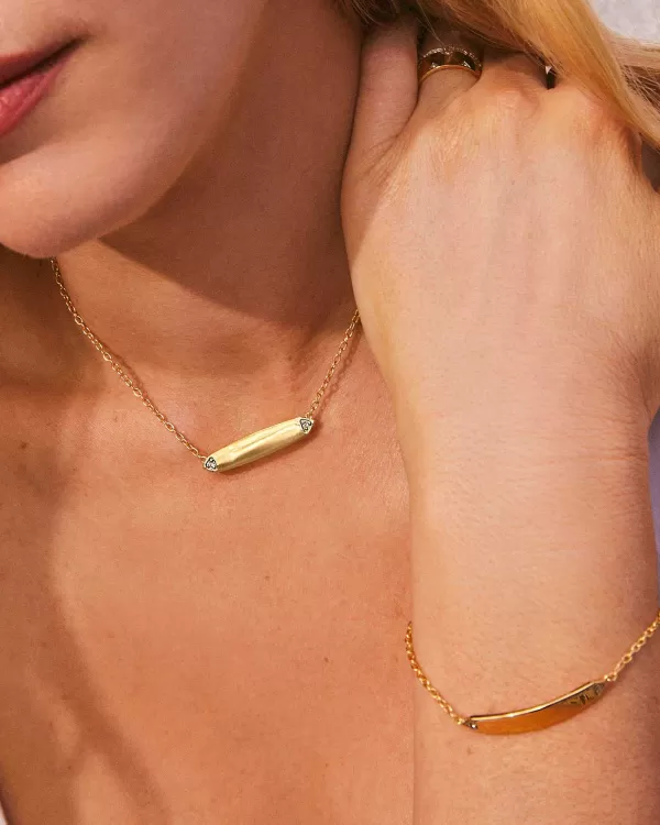 Tinsley 18K Gold Vermeil Chain Bracelet In White Topaz^Kendra Scott Fashion